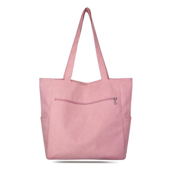 Corduroy Tote Bag With Zier, Large Shoulder Bag Hobo Handbag Tote :v - Picture 1 of 7